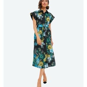 Tuckernuck Black Verdant Floral Chloe Dress